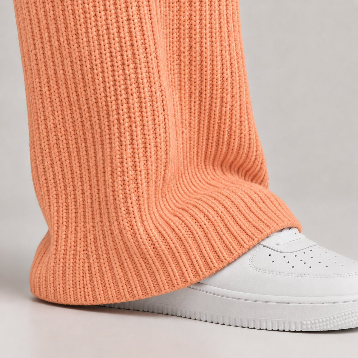 Krischen Peach Cable Knit Jogging Pants
