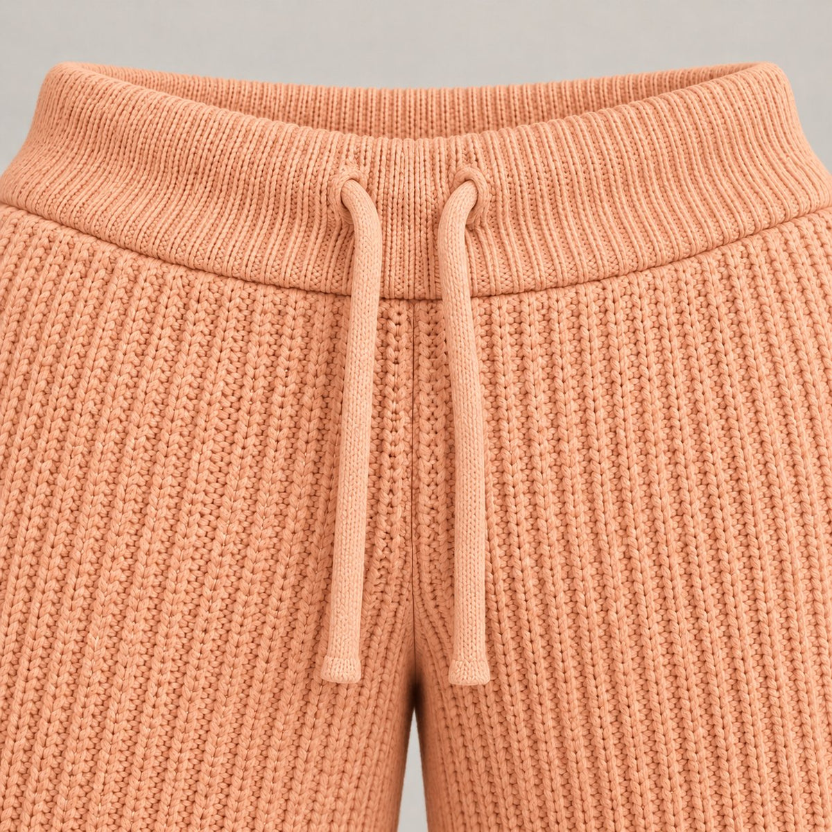 Krischen Peach Cable Knit Jogging Pants