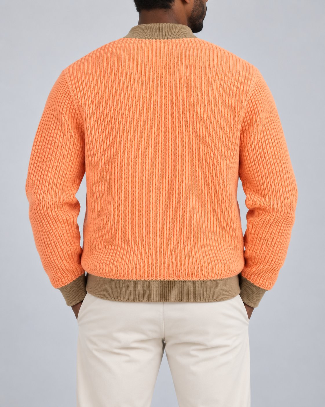 Krischen Peach Cable Knit Jogging Jacket