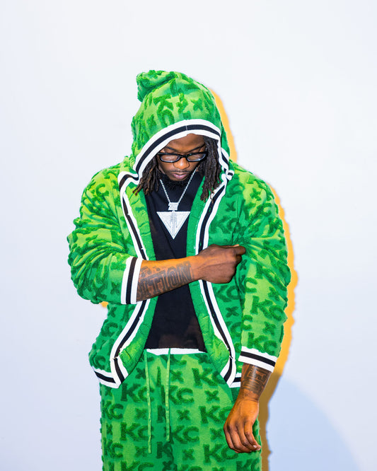 Green textured KC monogram (pre order) $100 deposit + $100 before shipped ($200 total)